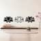 RoomMates Black Line Art Lotus Peel & Stick Giant Wall Decal Set